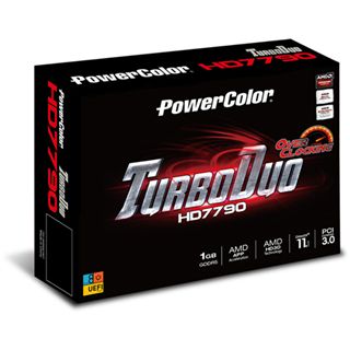 1GB PowerColor Radeon HD 7790 TurboDuo OC Aktiv PCIe 3.0 x16 (Retail)