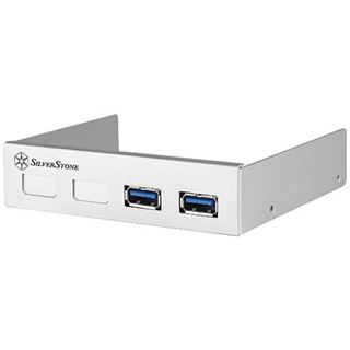 Silverstone 2x USB 3.0 silber Front Panel für PCIe x1