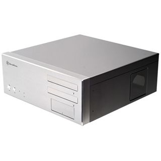 Silverstone Lascala LC17 Desktop ohne Netzteil silber