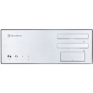 Silverstone Lascala LC17 Desktop ohne Netzteil silber