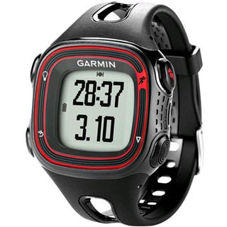 Garmin GPS Lauf-Uhr Forerunner 10, schwarz/rot