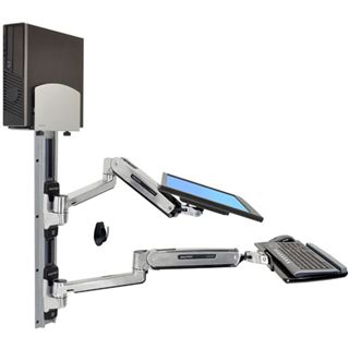 Ergotron 45-358-026 LX Steh-Sitz-Wandmontagesystem Wandhalterung