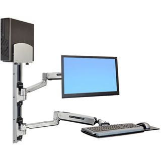 Ergotron 45-358-026 LX Steh-Sitz-Wandmontagesystem Wandhalterung