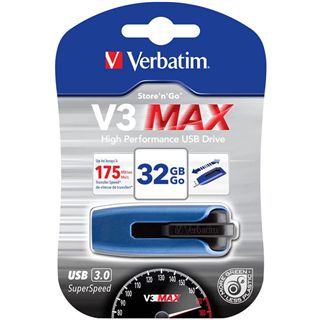 32 GB Verbatim Store `n` Go V3 Max schwarz/blau USB 3.0