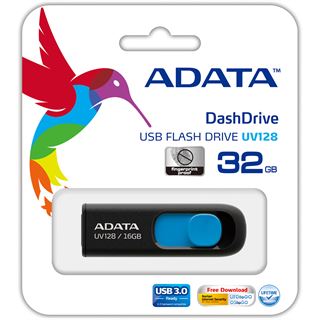 32 GB ADATA UV128 schwarz/blau USB 3.0