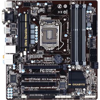 Gigabyte H87M-D3H Intel H87 So.1150 Dual Channel DDR3 mATX Retail