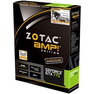 2GB ZOTAC GeForce GTX 770 AMP! Edition Dual Fan Aktiv PCIe 3.0 x16