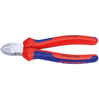 Seitenschneider L.160mm Chrom m.2Komp.-H&uuml;llen KNIPEX DIN/ISO5749