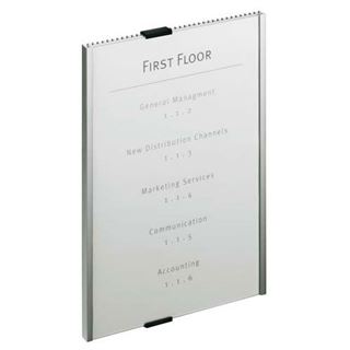 T&uuml;r-/Infoschild B.210xH.297mm R&uuml;ckenteil Alu. Abdeckung