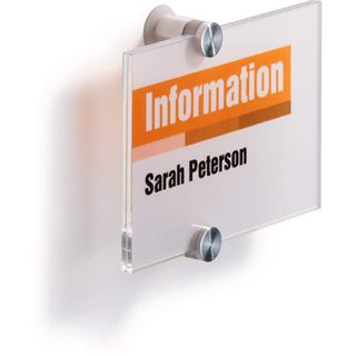 T&uuml;r-/Infoschild B.148xH.105mm a.Acrylglas 2Einlegefolien