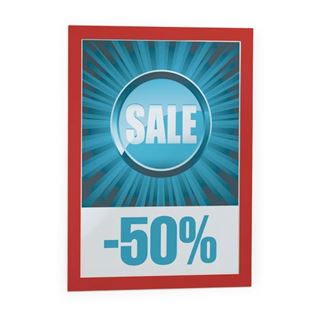 Magnetrahmen DIN A4 rot, VE=2 Stück