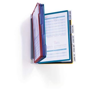 Sichttafel-Wandhalter m.10 Sichttafeln Kompl.Set