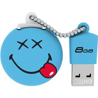 8 GB EMTEC Smiley World SW103 Happy Days blau USB 2.0