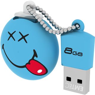 8 GB EMTEC Smiley World SW103 Happy Days blau USB 2.0