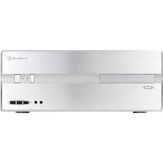 Silverstone Lascala LC10-E USB 3.0 Desktop ohne Netzteil silber