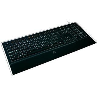 Logitech Illuminated K740 USB Deutsch schwarz (kabelgebunden)