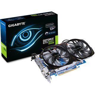 1GB Gigabyte GeForce GTX 650 Ti Boost Windforce 2X Aktiv PCIe 3.0 x16