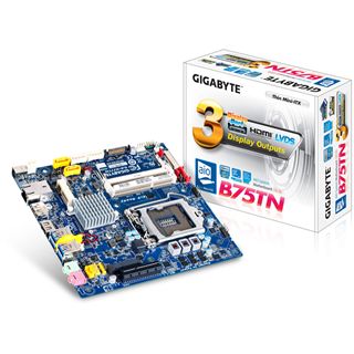 Gigabyte GA-B75TN Intel B75 So.1155 Dual Channel DDR3 Mini-ITX Retail