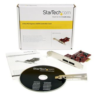 Startech eSATA Controller 2 Port PCIe 2.0 x1 Low Profile retail