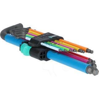 Wera Winkelschraubendrehersatz 6KT 9-tlg. SW1,5-10mm Farbcodierung im