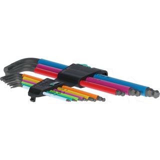 Wera Winkelschraubendrehersatz 6KT 9-tlg. SW1,5-10mm Farbcodierung im