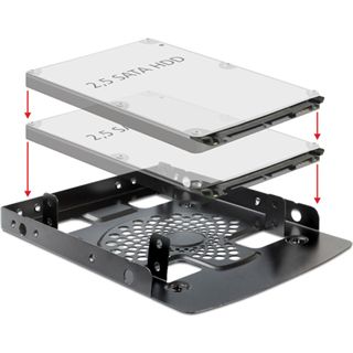 Delock 18198 Einbaurahmen f&uuml;r 2x 2.5" Festplatten (18198)