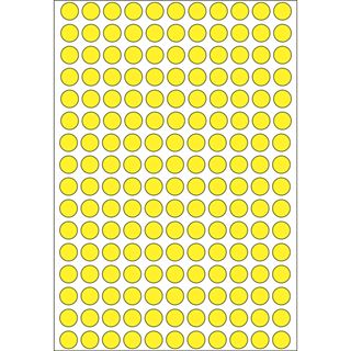 Herma 2211 gelb rund Vielzwecketiketten 0.8x0.8 cm (32 Blatt (5632