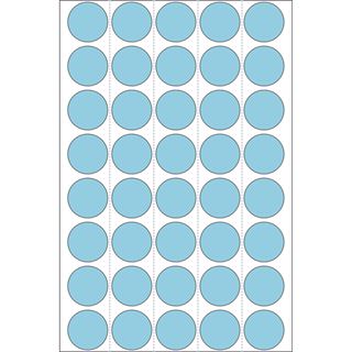 Herma 2253 blau rund Vielzwecketiketten 1.9x1.9 cm (32 Blatt (1280