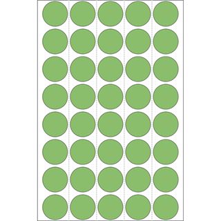Herma 2255 gruen rund Vielzwecketiketten 1.9x1.9 cm (32 Blatt (1280