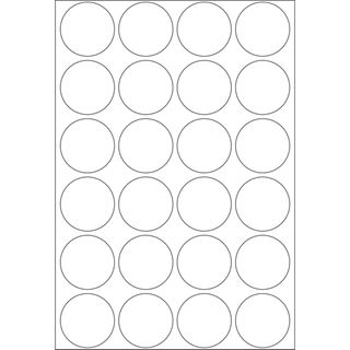Herma 2260 rund Vielzwecketiketten 2.5x2.5 cm (32 Blatt (768