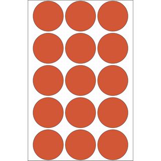 Herma 2272 rot rund Vielzwecketiketten 3.2x3.2 cm (32 Blatt (480
