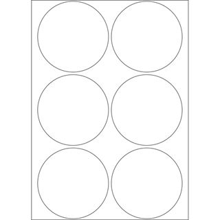 Herma 2280 rund Vielzwecketiketten 5x5 cm (32 Blatt (192 Etiketten))