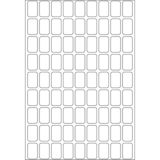 Herma 2330 Vielzwecketiketten 1x1.6 cm (32 Blatt (2592 Etiketten))