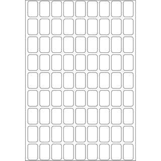 Herma 2330 Vielzwecketiketten 1x1.6 cm (32 Blatt (2592 Etiketten))