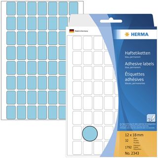 Herma 2343 blau Vielzwecketiketten 1.2x1.8 cm (32 Blatt (1792