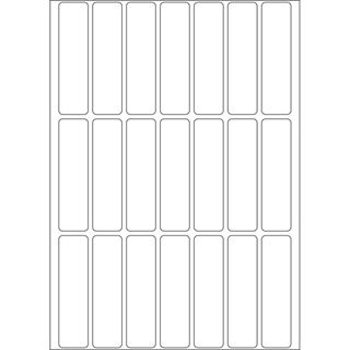 Herma 2370 Vielzwecketiketten 1.3x5 cm (32 Blatt (672 Etiketten))