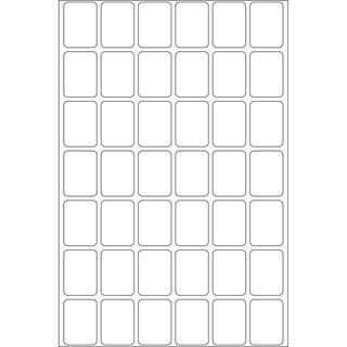 Herma 2380 Vielzwecketiketten 1.6x2.2 cm (32 Blatt (1344 Etiketten))