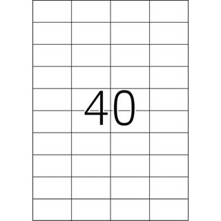 Herma 4461 Premium Universal-Etiketten 5.25x2.97 cm (100 Blatt (4000