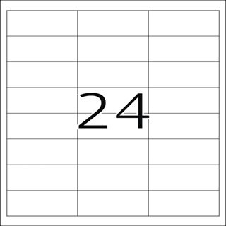 Herma 4681 Folie Transparent-Etiketten 6.6x3.38 cm (25 Blatt (600
