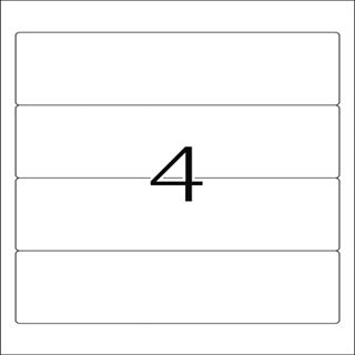 Herma 5095 blickdicht Ordneretiketten 19.2x6.1 cm (25 Blatt (100