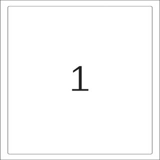 Herma Schilder A4 wei&szlig; 190x275 mm Folie 25 St.