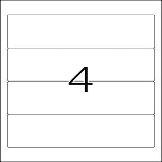 Herma 8621 blickdicht Ordneretiketten 19.2x6.1 cm (10 Blatt (40