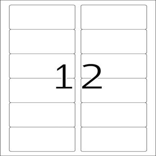 Herma 10010 abl&ouml;sbar Universal-Etiketten 8.89x4.66 cm (25 Blatt