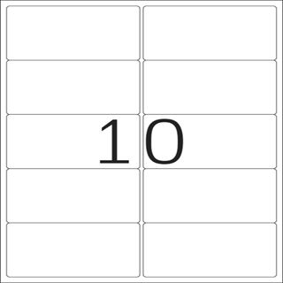 Herma 10316 repositionierbar Adressetiketten 9.91x5.7 cm (100 Blatt