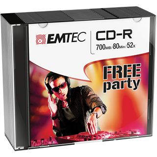 EMTEC CD-R 700 MB 10er Slimcase (ECOC801052SL)