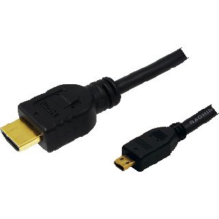 (&euro;7,90*/1m) 1.00m LogiLink HDMI Anschlusskabel Micro HDMI