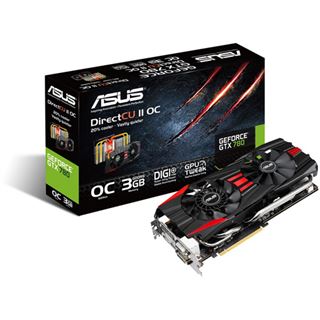 3GB Asus GeForce GTX 780 DC2OC-3GD5 Aktiv PCIe 3.0 x16 (Retail)