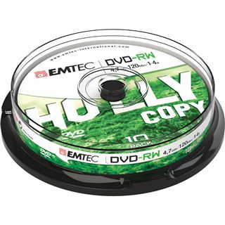 EMTEC DVD-RW 4.7 GB 10er Spindel (ECOVPRW47104CB)