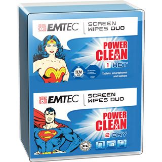 EMTEC Duo-Tücher Superman & Wonder Woman elektronische