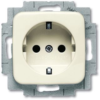 Busch-Jaeger Steckdosen-Einsatz ws m.erh&ouml;htem Ber&uuml;h 20